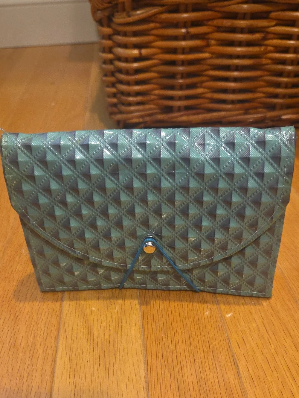 Textured Teal Travel Organizer